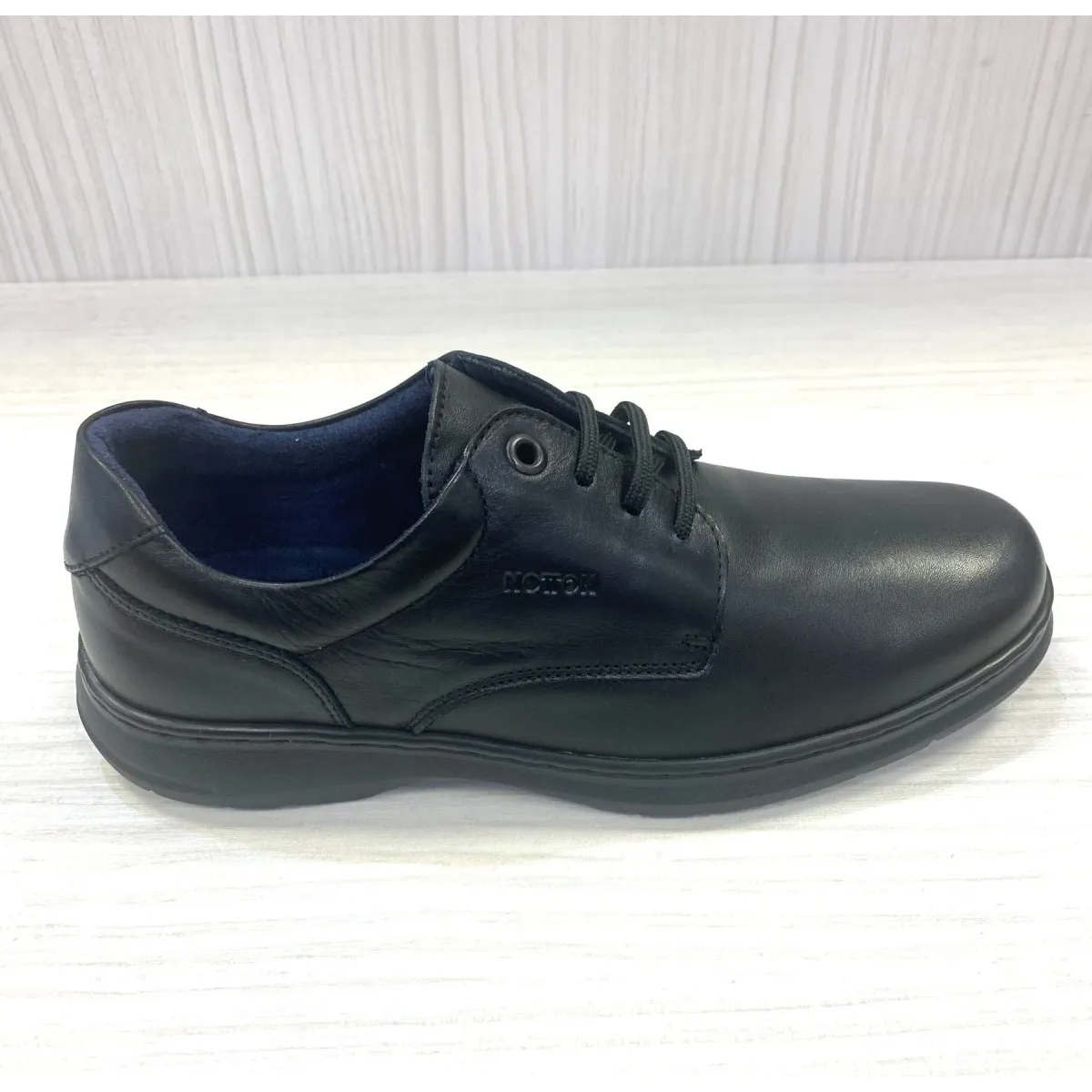 Notton zapato ancho especial hombre con cordón N0603