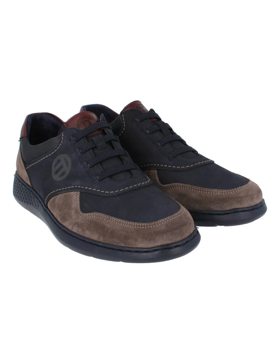 NOTTON  ZAPATO SPORT ELáSTICOS BICOLOR MARINO