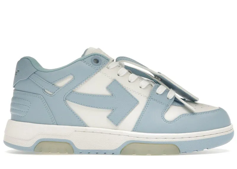 OFFWHITE OOO LOW OUT OF OFFICE CALF LEATHER WHITE LIGHT BLUE