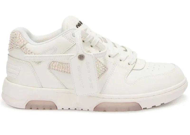 OFFWHITE OUT OF OFFICE CRYSTAL EMBELLISHED WHITE W