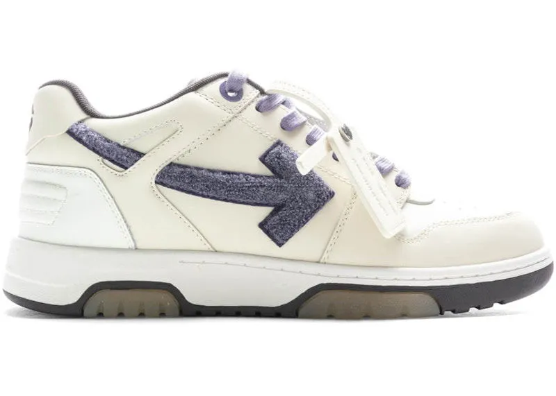 OFFWHITE OUT OF OFFICE LOW COLLEGE OFF WHITE PURPLE CHENILLE