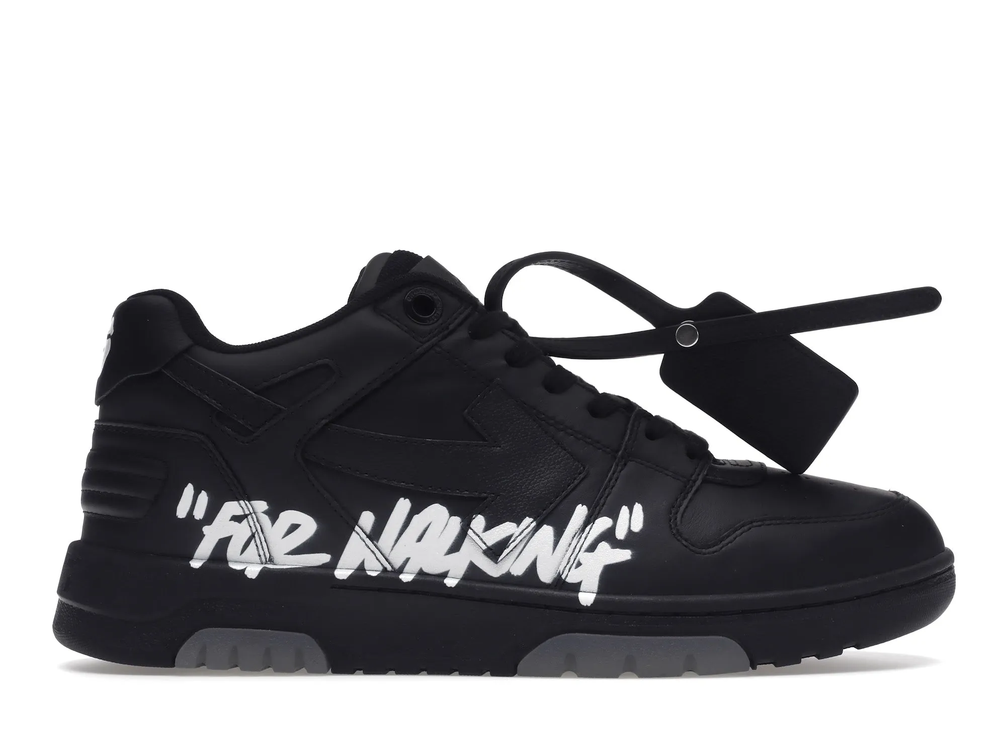 OFFWHITE OUT OF OFFICE OOO FOR WALKING LOW TOPS BLACK WHITE