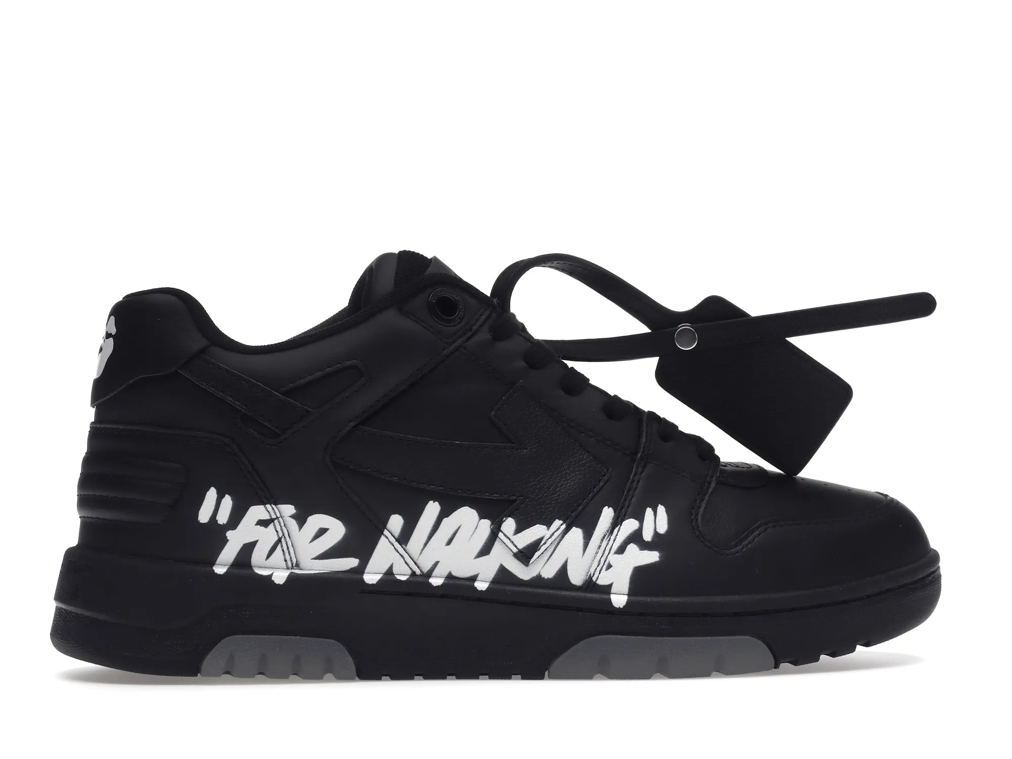 OFFWHITE OUT OF OFFICE OOO FOR WALKING LOW TOPS BLACK WHITE