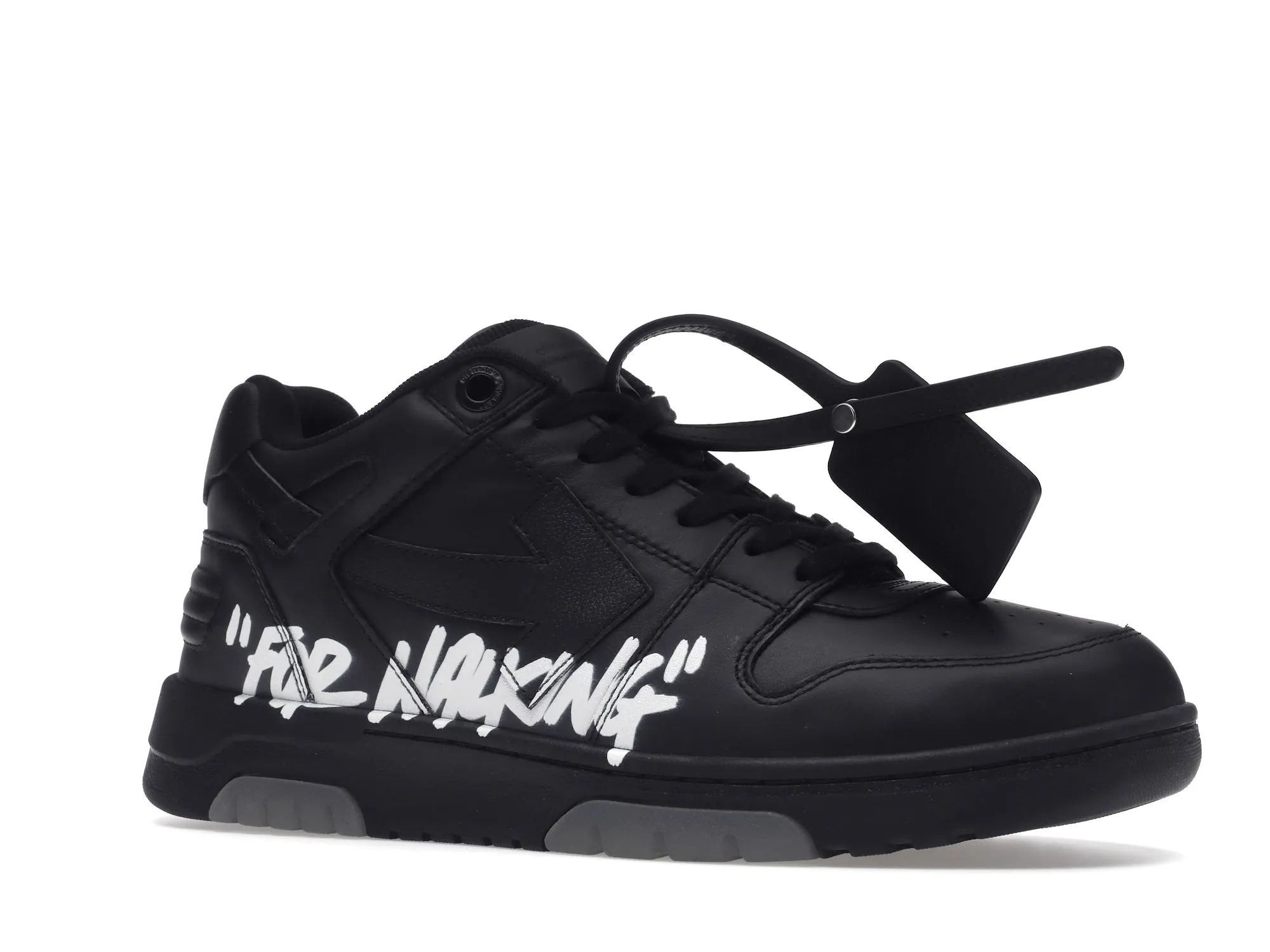 OFFWHITE OUT OF OFFICE OOO FOR WALKING LOW TOPS BLACK WHITE
