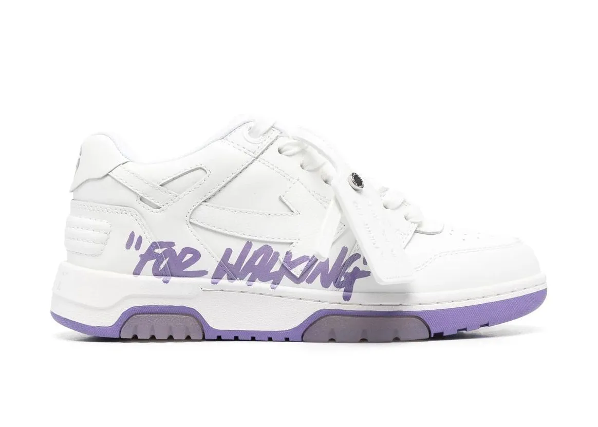 OFFWHITE OUT OF OFFICE OOO FOR WALKING LOW TOPS WHITE LILAC