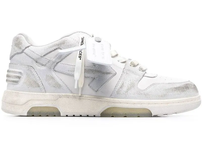 OFFWHITE OUT OF OFFICE OOO LOW DISTRESSED VINTAGE WHITE
