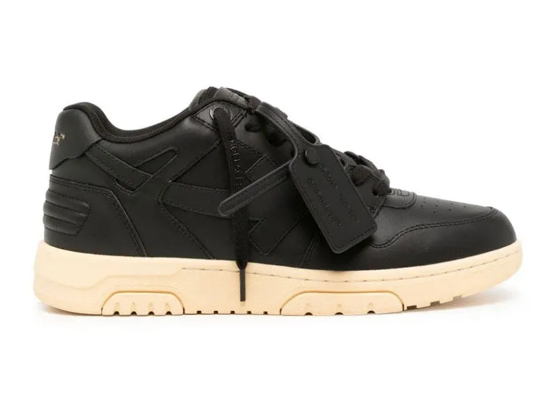OFFWHITE OUT OF OFFICE OOO LOW TOPS BLACK GUM