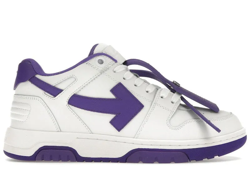 OFFWHITE OUT OF OFFICE OOO LOW TOPS WHITE PURPLE