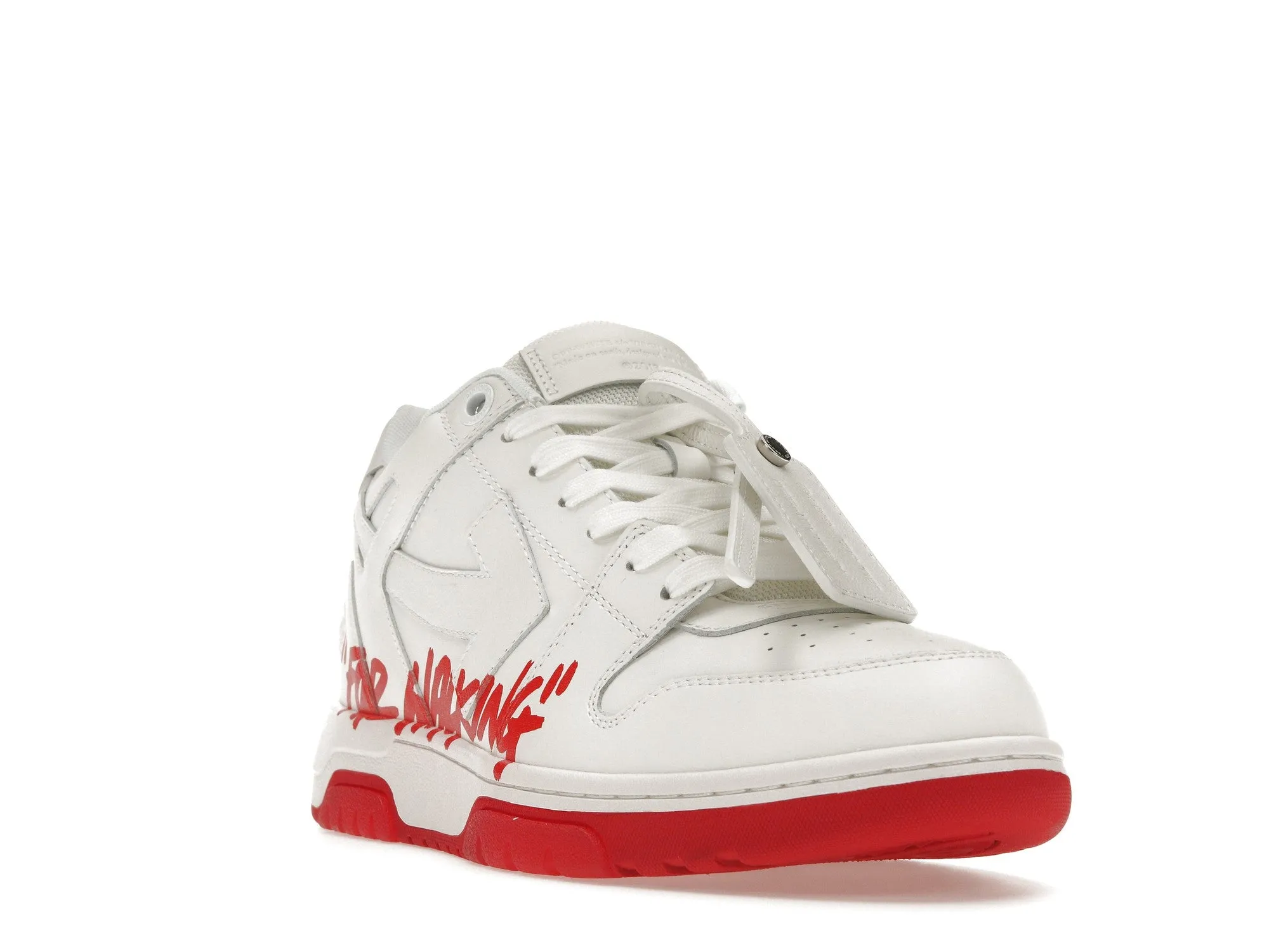 OFFWHITE OUT OF OFFICE OOO LOW TOPS WHITE RED