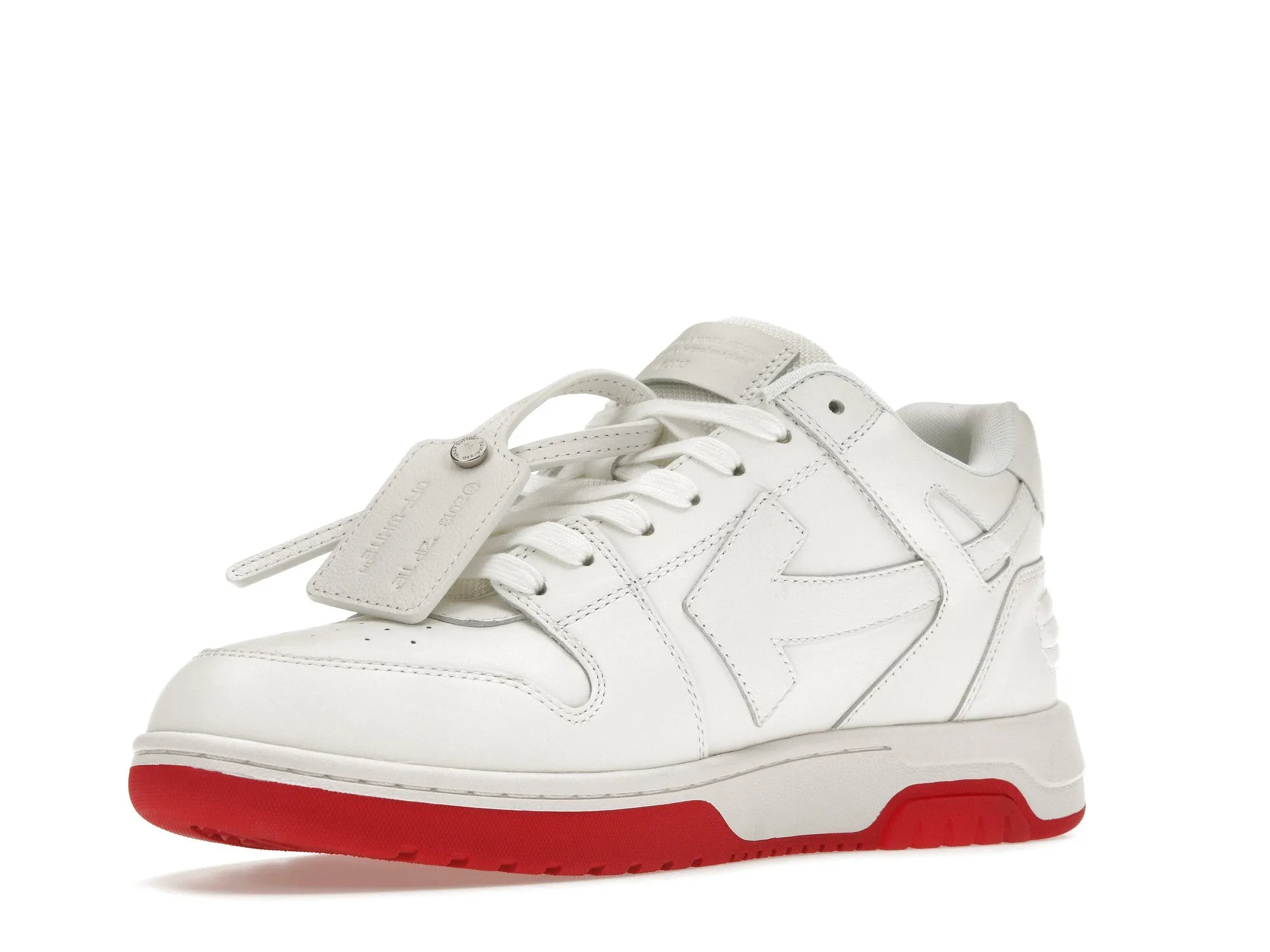 OFFWHITE OUT OF OFFICE OOO LOW TOPS WHITE RED
