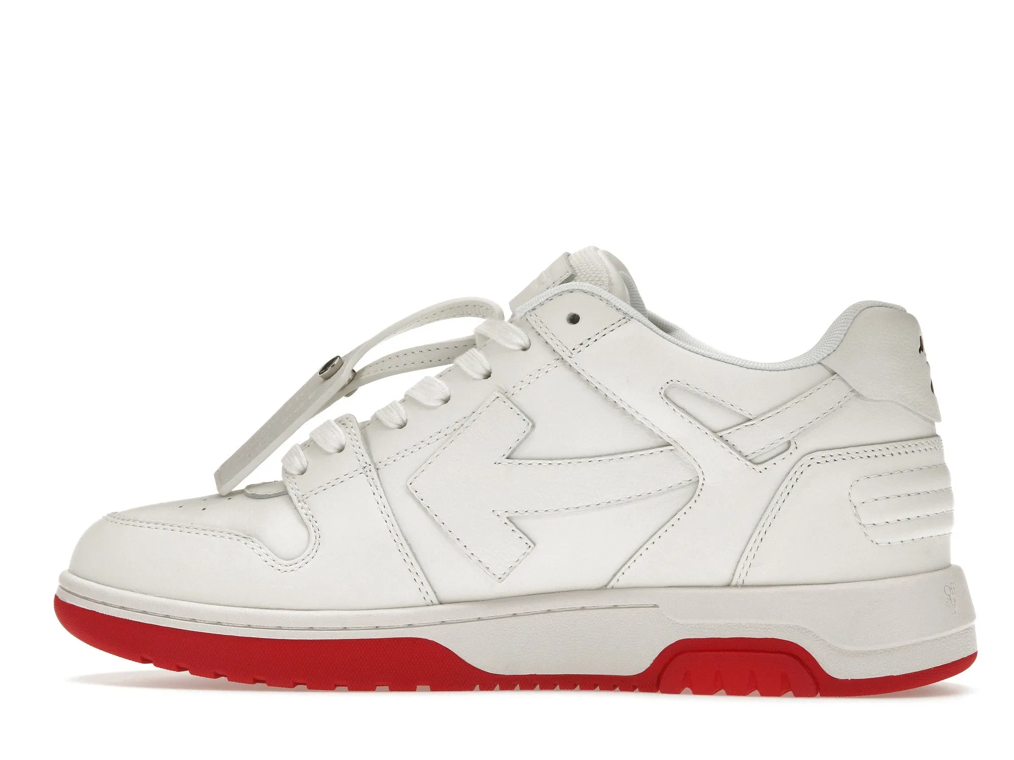 OFFWHITE OUT OF OFFICE OOO LOW TOPS WHITE RED