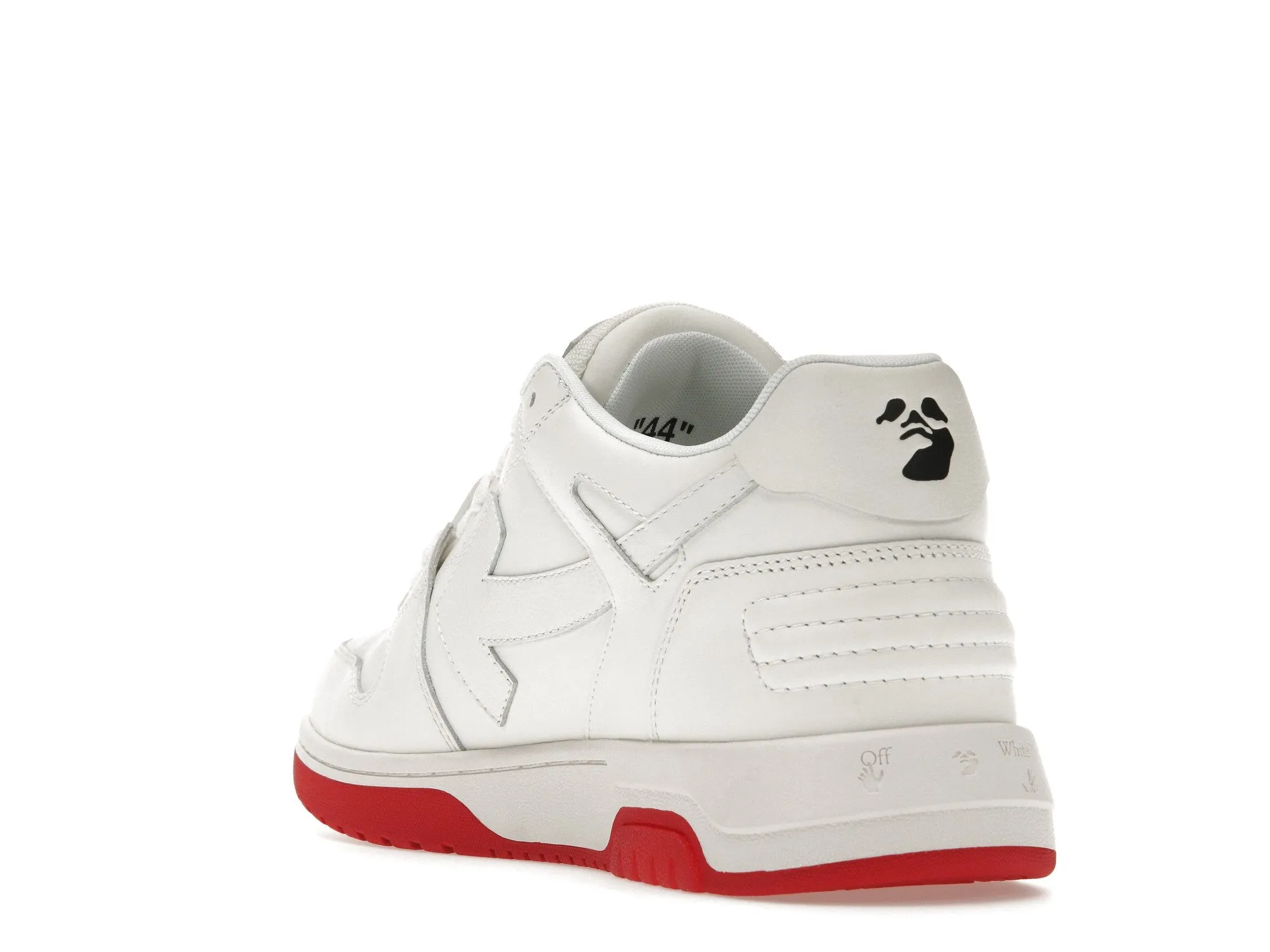 OFFWHITE OUT OF OFFICE OOO LOW TOPS WHITE RED