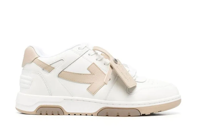 OFFWHITE OUT OF OFFICE OOO LOW TOPS WHITE SAND