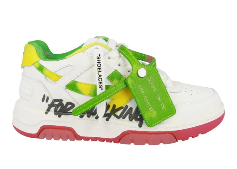 OFFWHITE OUT OF OFFICE OOO "FOR WALKING" LOW TOPS WHITE MULTICOLOR W