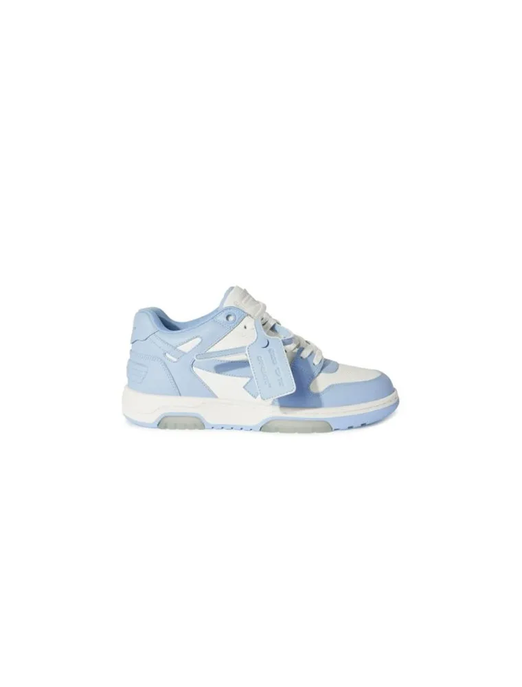 OFFWHITE OUT OFF OFFICE  CALF LEATHER LIGHT BLUE