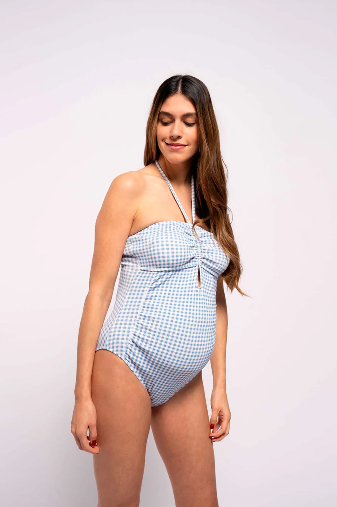 Ohma! Bañador premamá estampado vichy