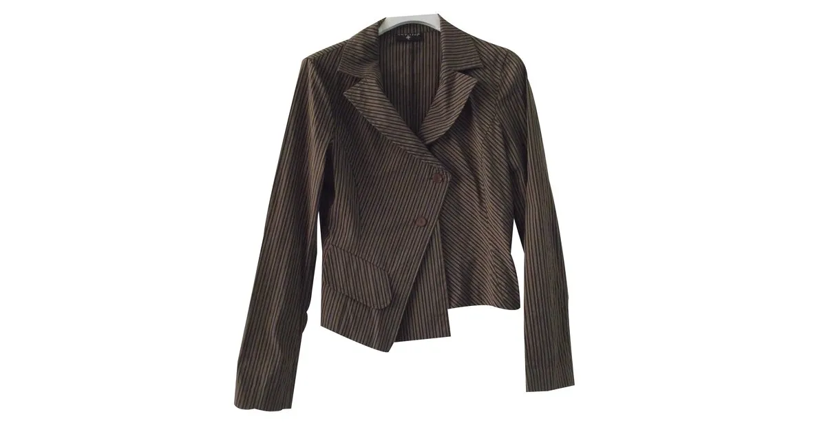 One step Chaquetas Castaño 