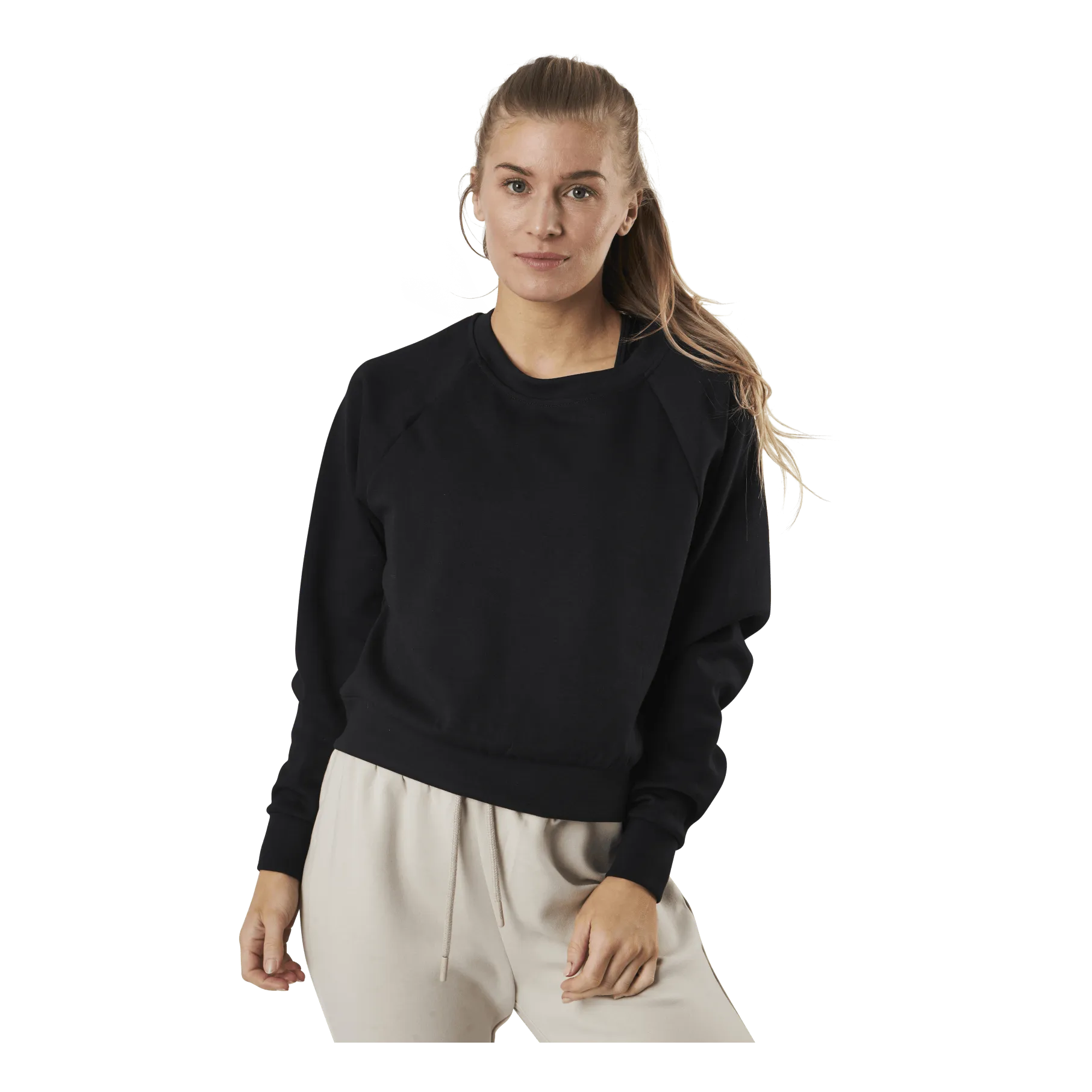 ONLY JOY L/S RAGLAN ONECK SWT BLACK