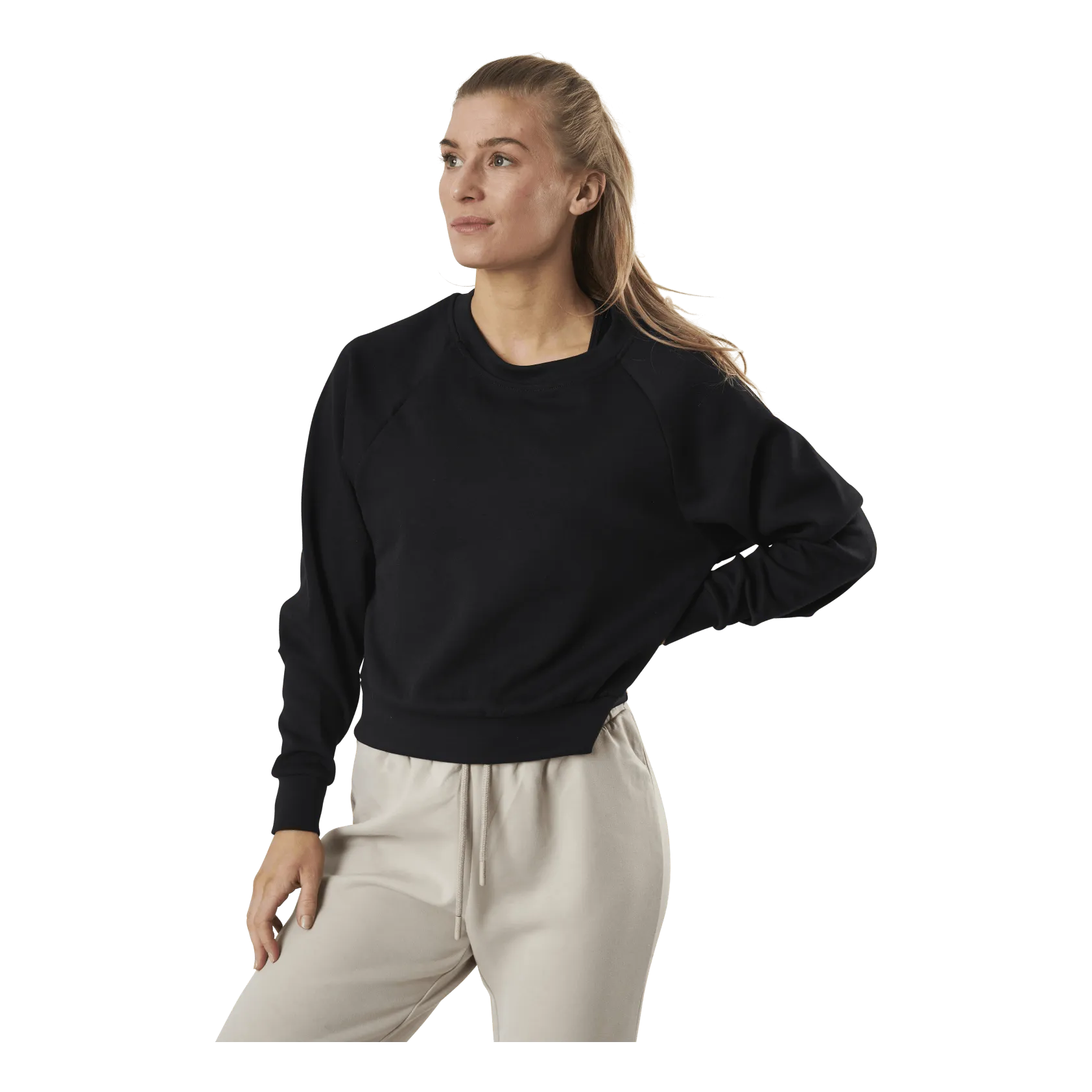 ONLY JOY L/S RAGLAN ONECK SWT BLACK