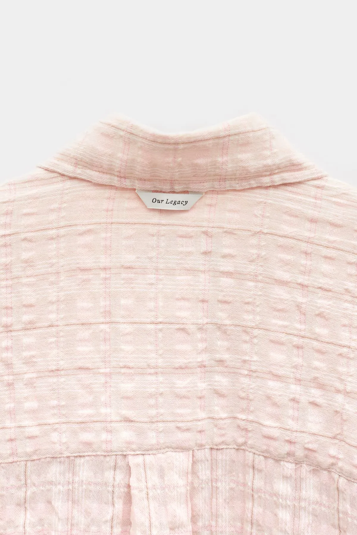 OUR LEGACY PINK PICNIC CHECK BORROWED SHIRT