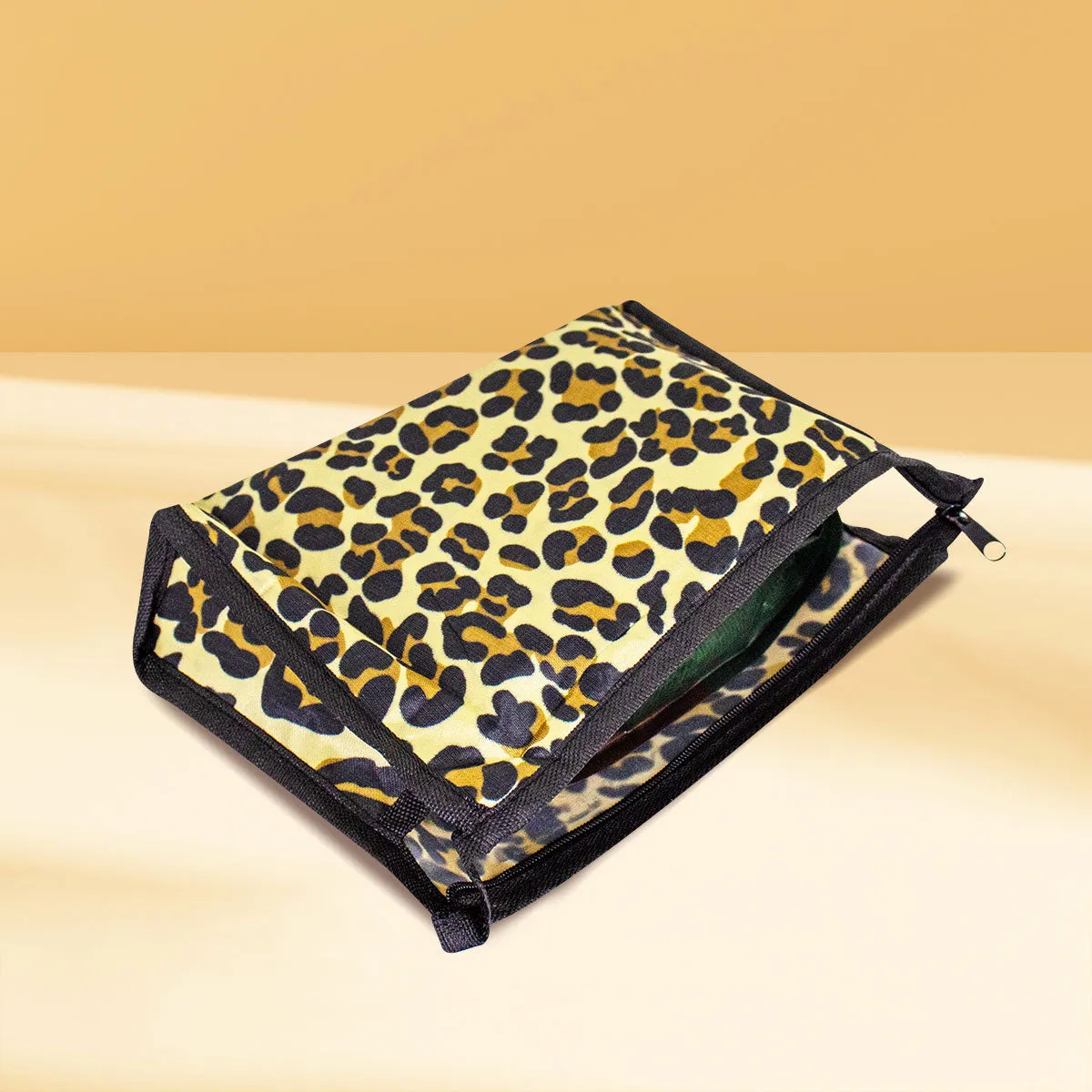 OWLY Cosmetiquera con Diseo de Estampado de Leopardo
