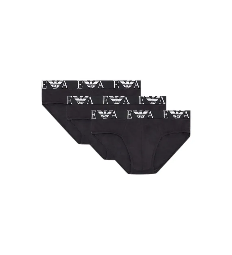 Pack 3 Slips Clásicos negro