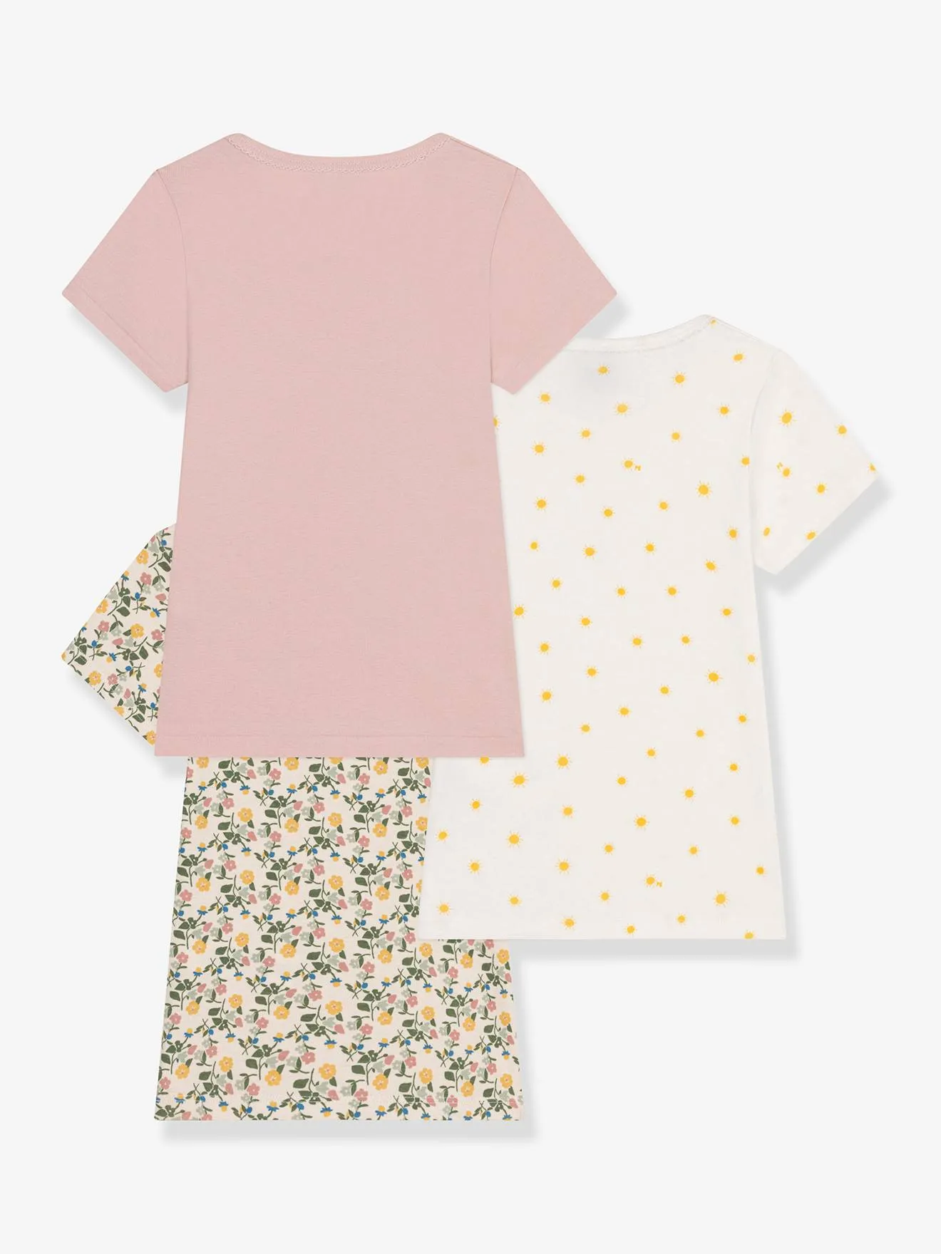 Pack de 3 camisetas de manga corta PETIT BATEAU