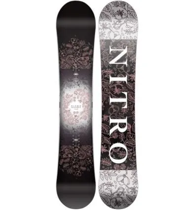 PACK DE SNOWBOARD NITRO MYSTIQUE (2023) + FIJACIONES  MUJER