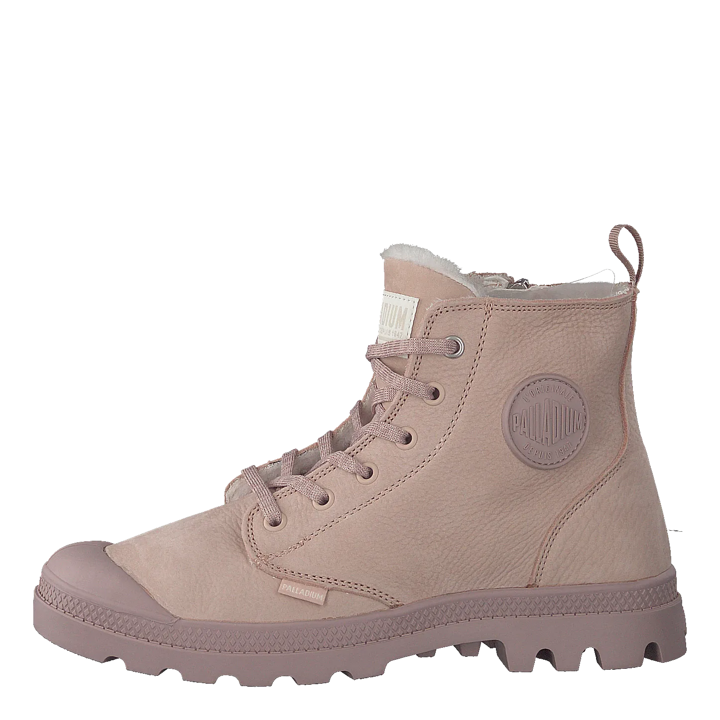Palladium Pampa Hi Wool Zip Rose Dust