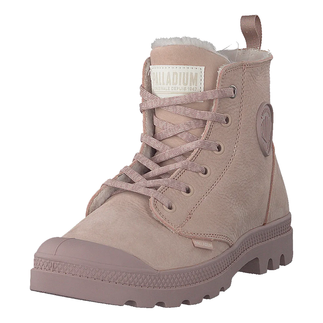 Palladium Pampa Hi Wool Zip Rose Dust