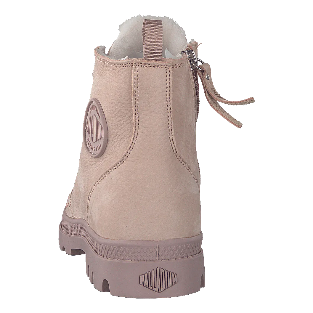 Palladium Pampa Hi Wool Zip Rose Dust