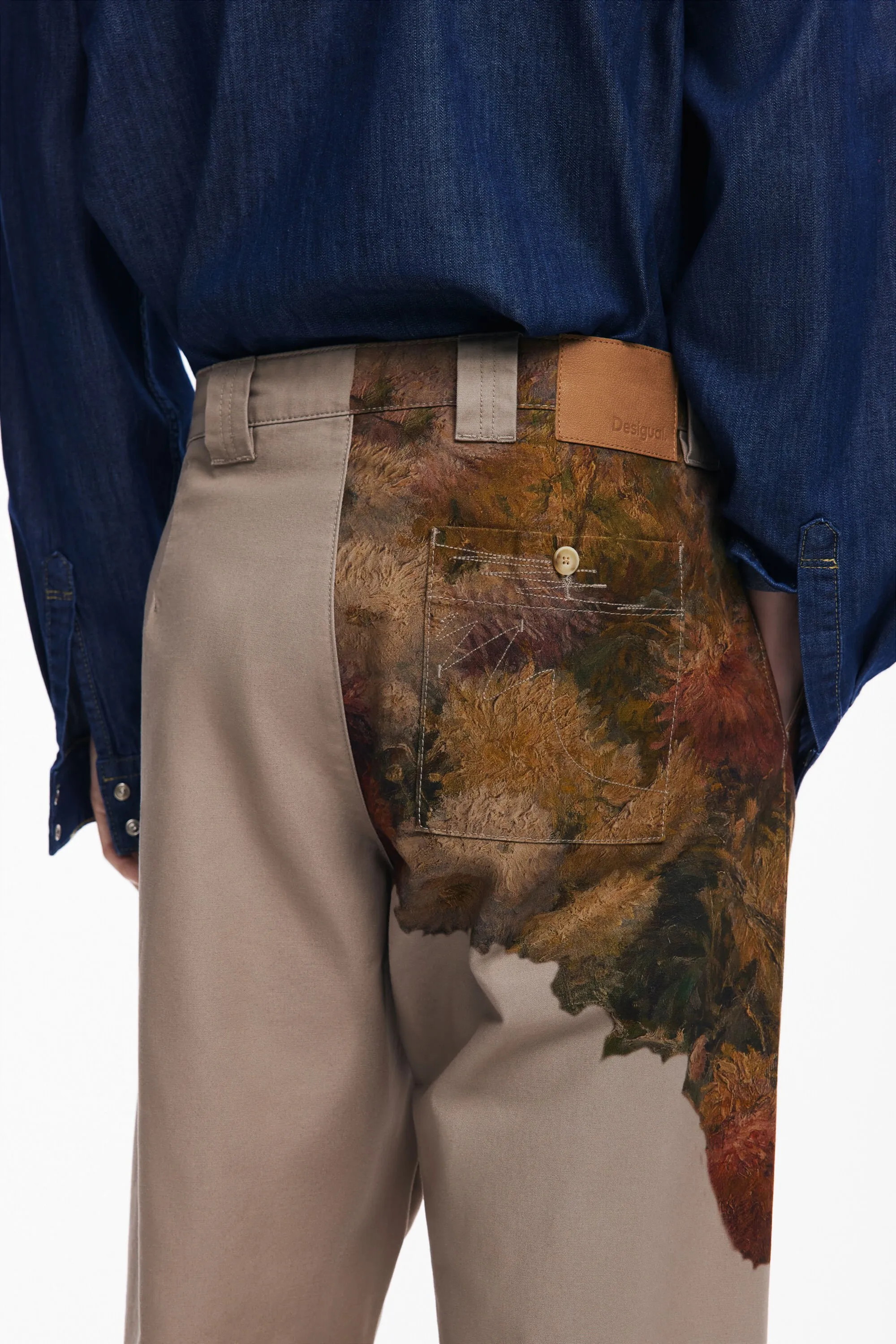 Pantalón estampado flores