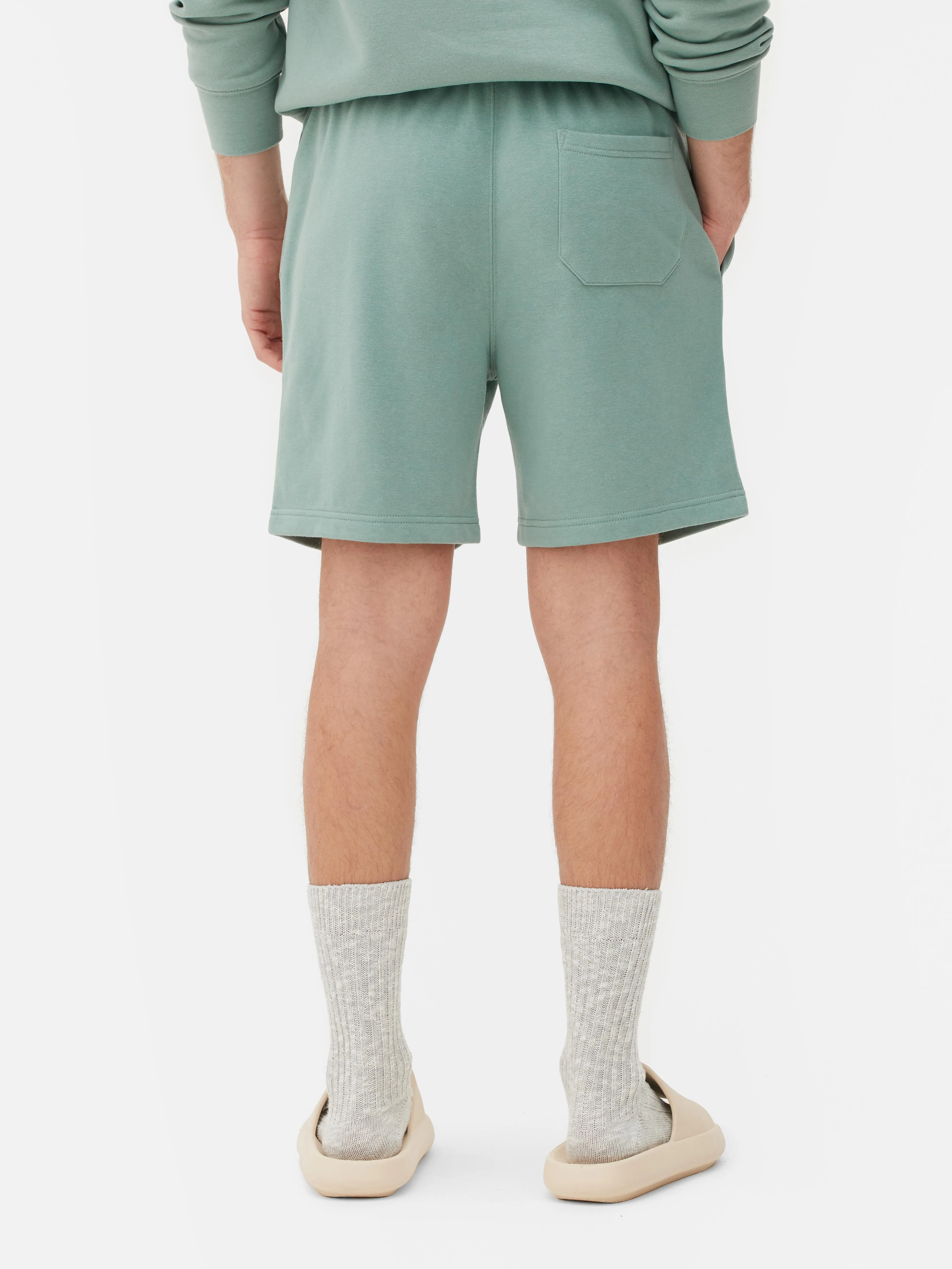 Pantalones cortos de punto con cordón de ajuste