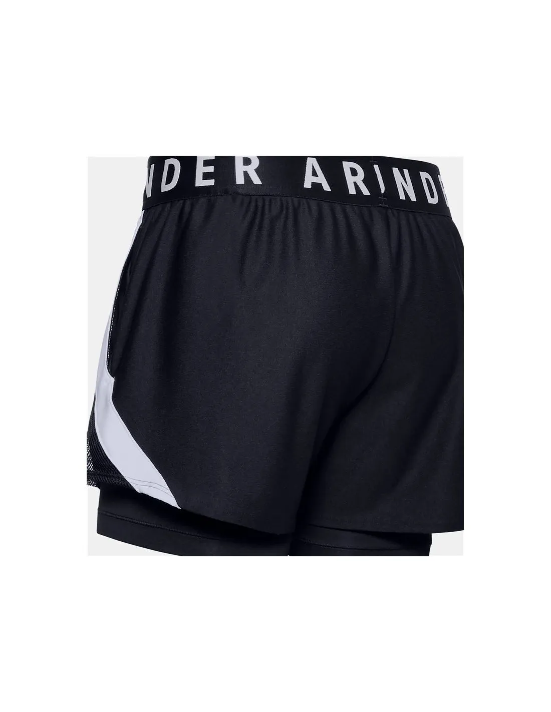 PANTALONES CORTOS UNDER ARMOUR PLAY UP 2IN1 MUJER BLACK