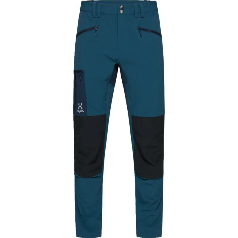 Pantalones de senderismo HAGLÖFS Rugged Slim para hombre (Océano oscuro/Negro verdadero)