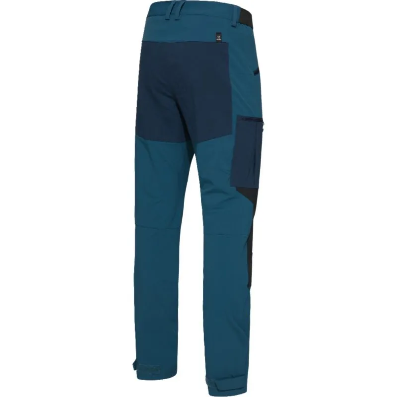 Pantalones de senderismo HAGLÖFS Rugged Slim para hombre (Océano oscuro/Negro verdadero)
