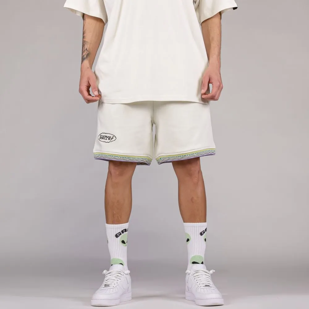 PANTALÓN CORTO GRIMEY UFOLLOW GRMY  WHITE | SPRING 23