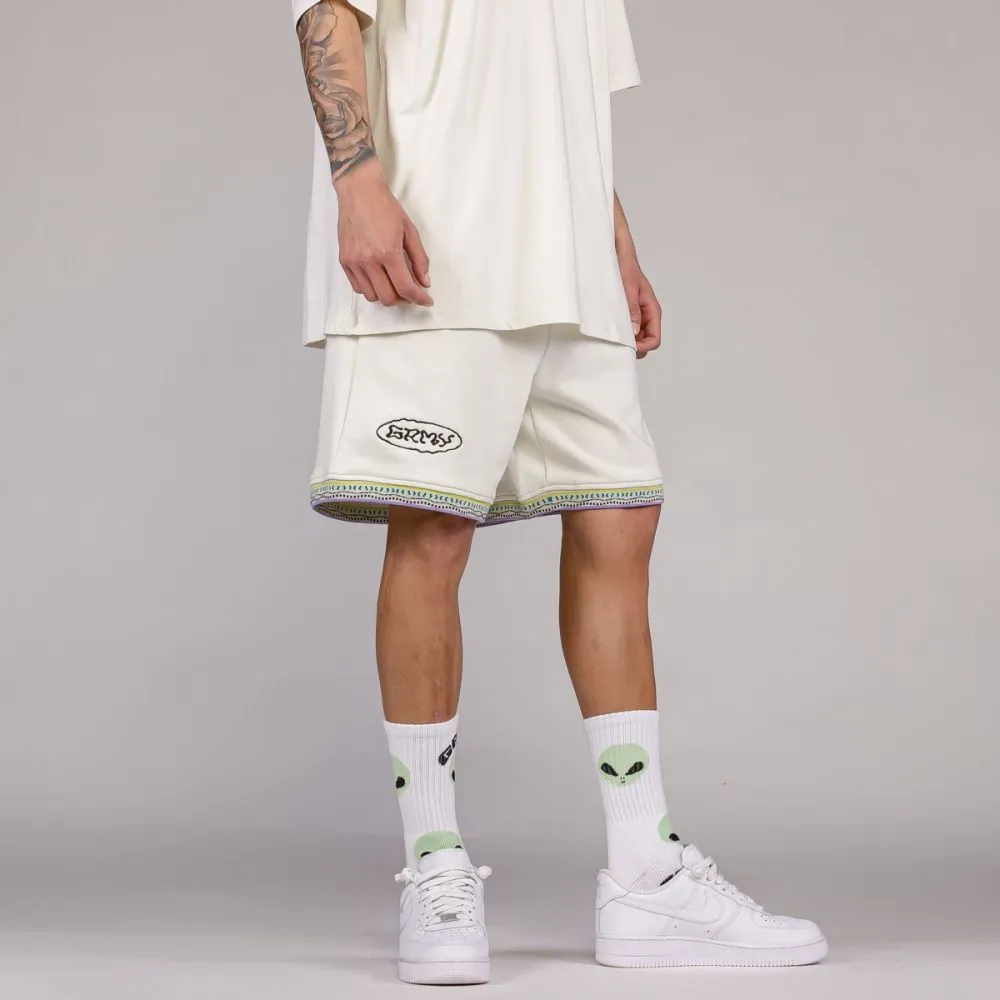PANTALÓN CORTO GRIMEY UFOLLOW GRMY  WHITE | SPRING 23