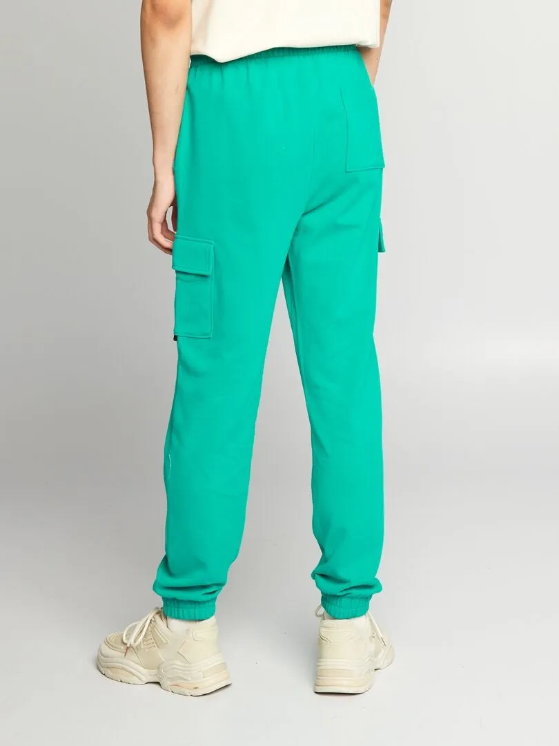 PANTALóN DE JOGGING ESTILO CARGO  VERDE