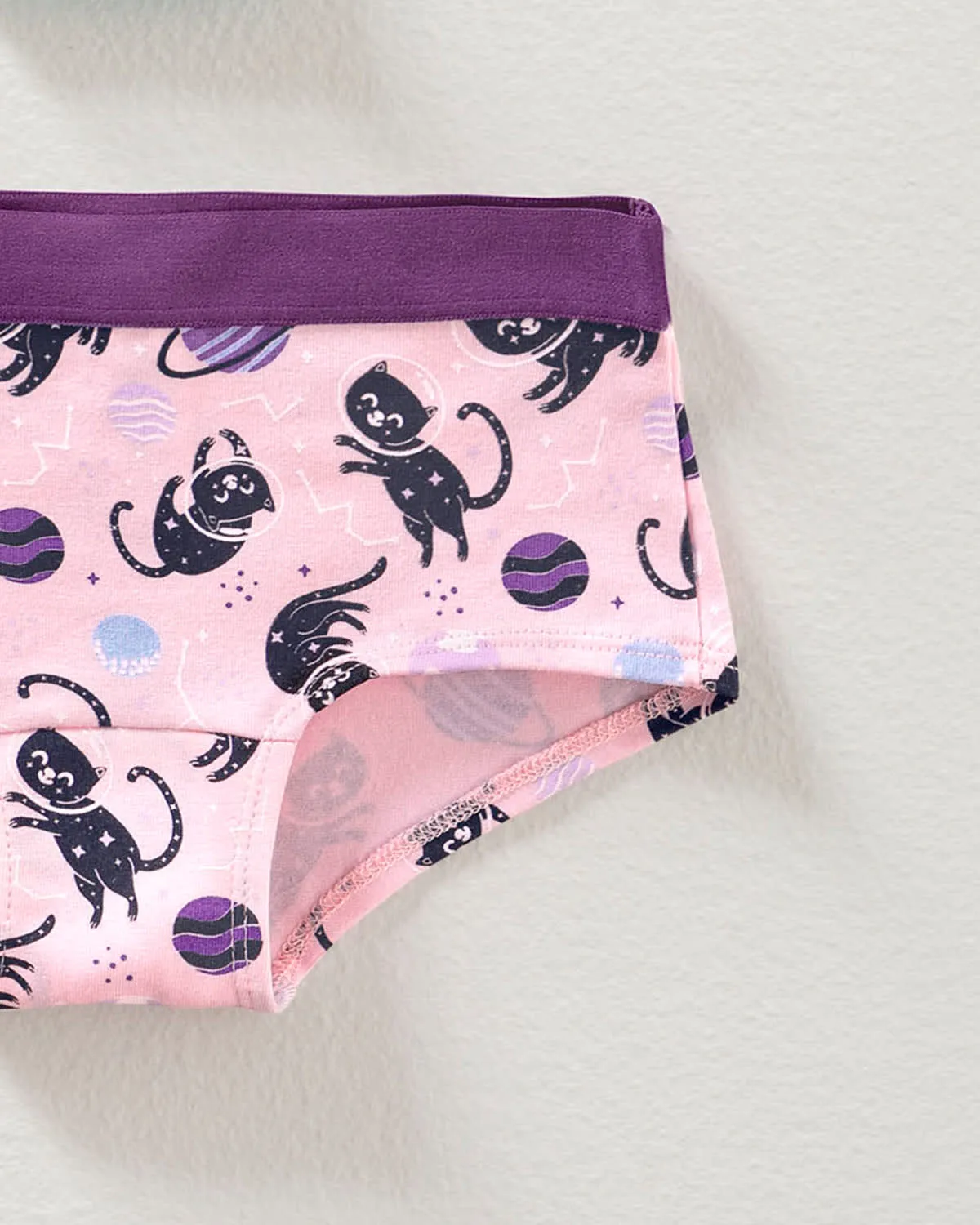 Paquete x 3 panties tipo hipster en algodón suave para nia