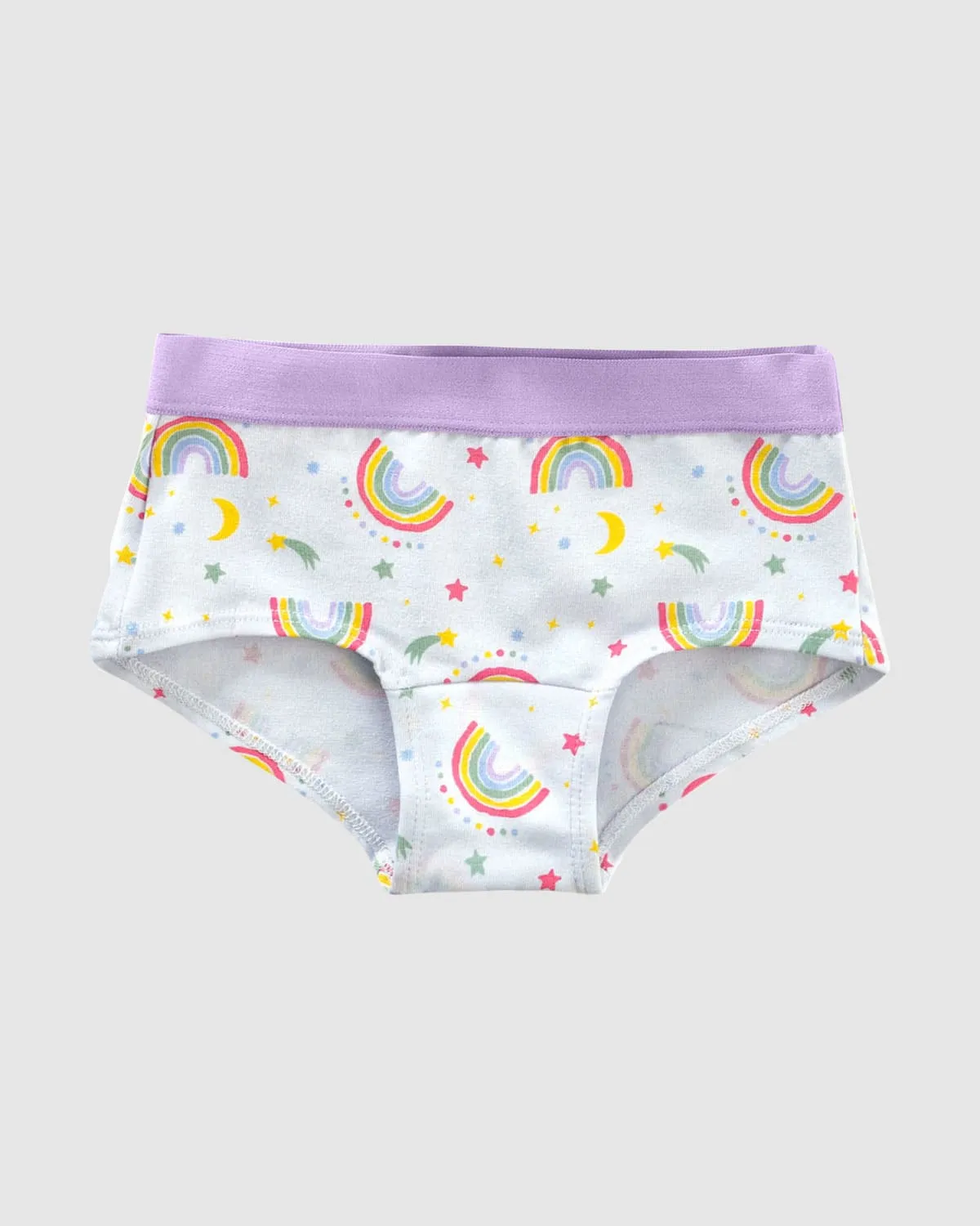 Paquete x 5 panties tipo hipster en algodón suave para nia