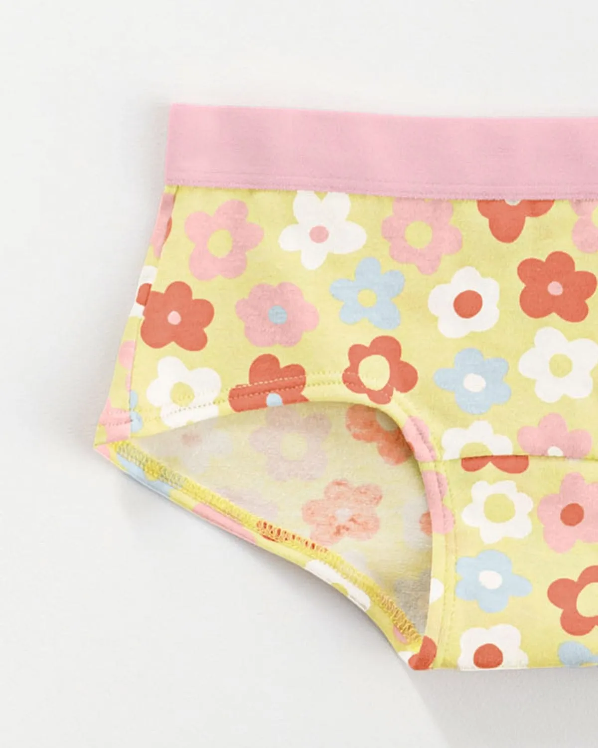 Paquete x 5 panties tipo hipster en algodón suave para nia