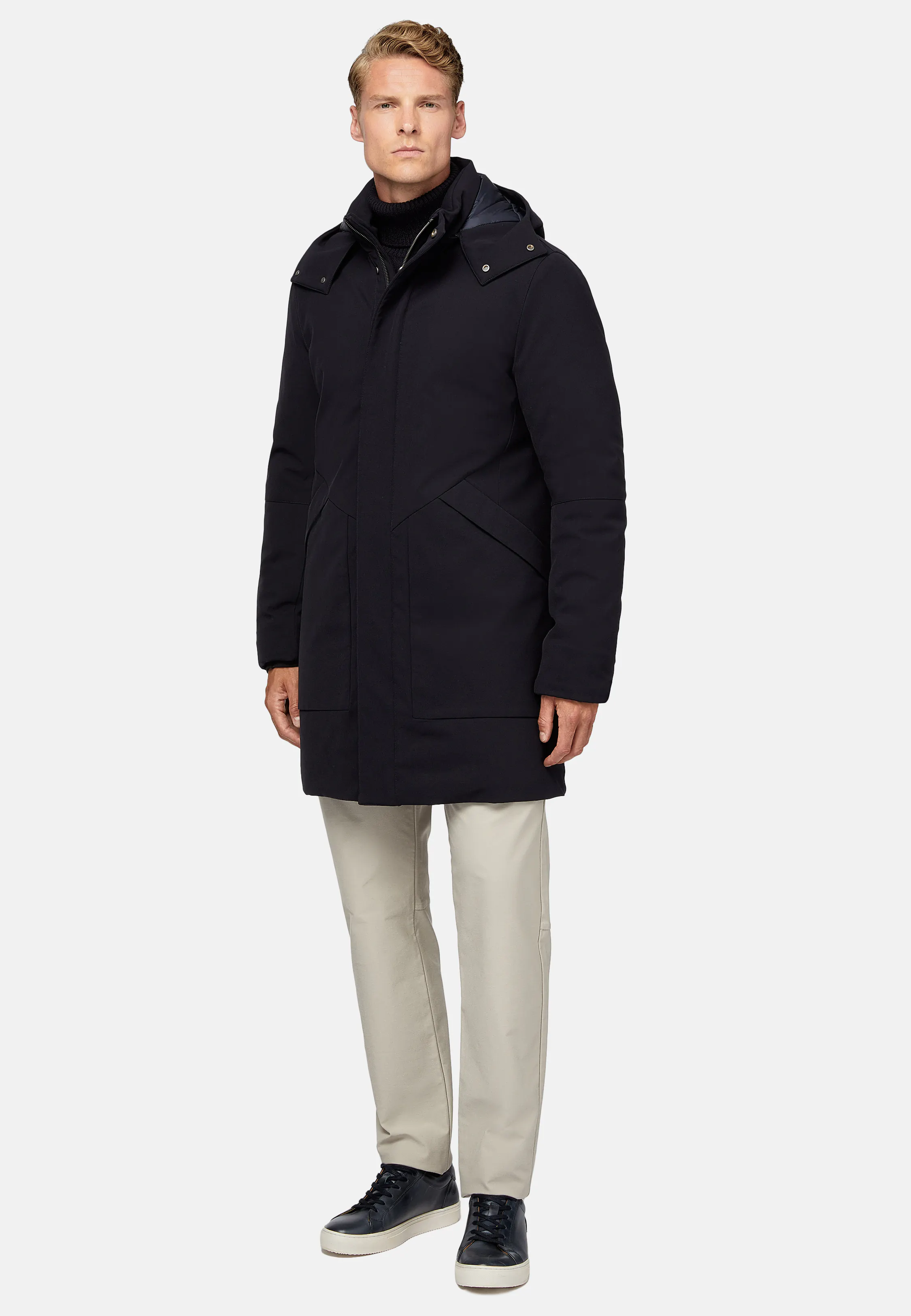 Parka De Tejido Técnico Acolchado