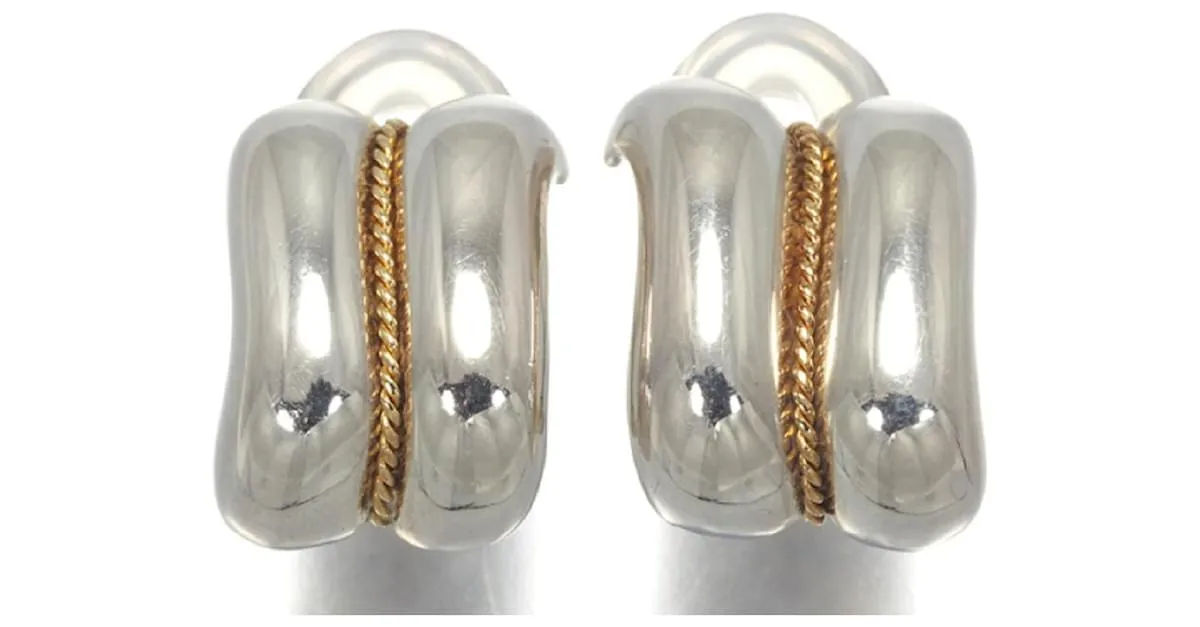 Pendientes Tiffany & Co Oro Plata 