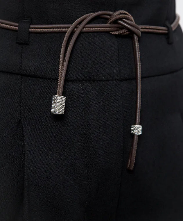 Peserico Black pants with wool