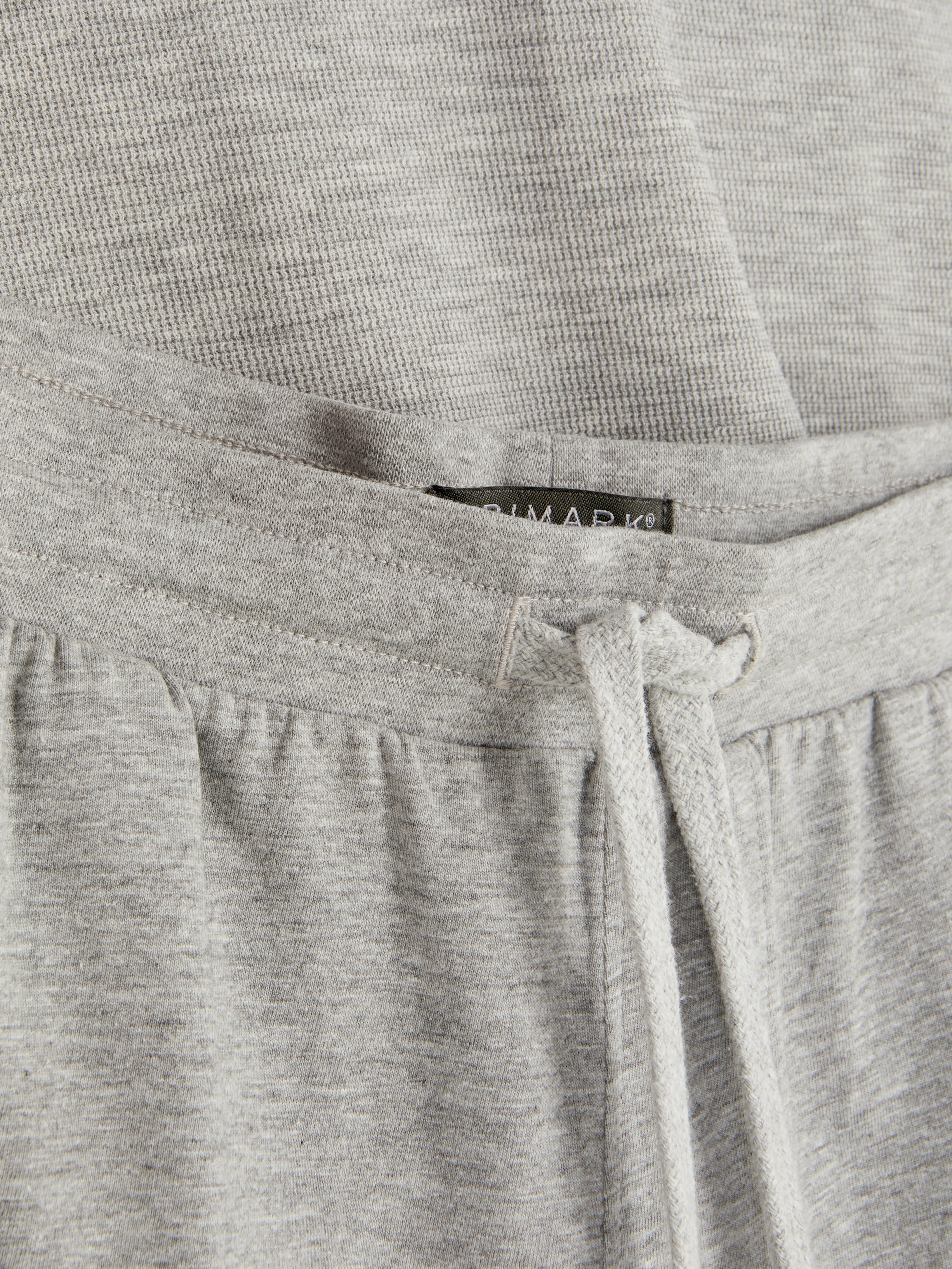 Pijama corto de punto gofrado con camiseta