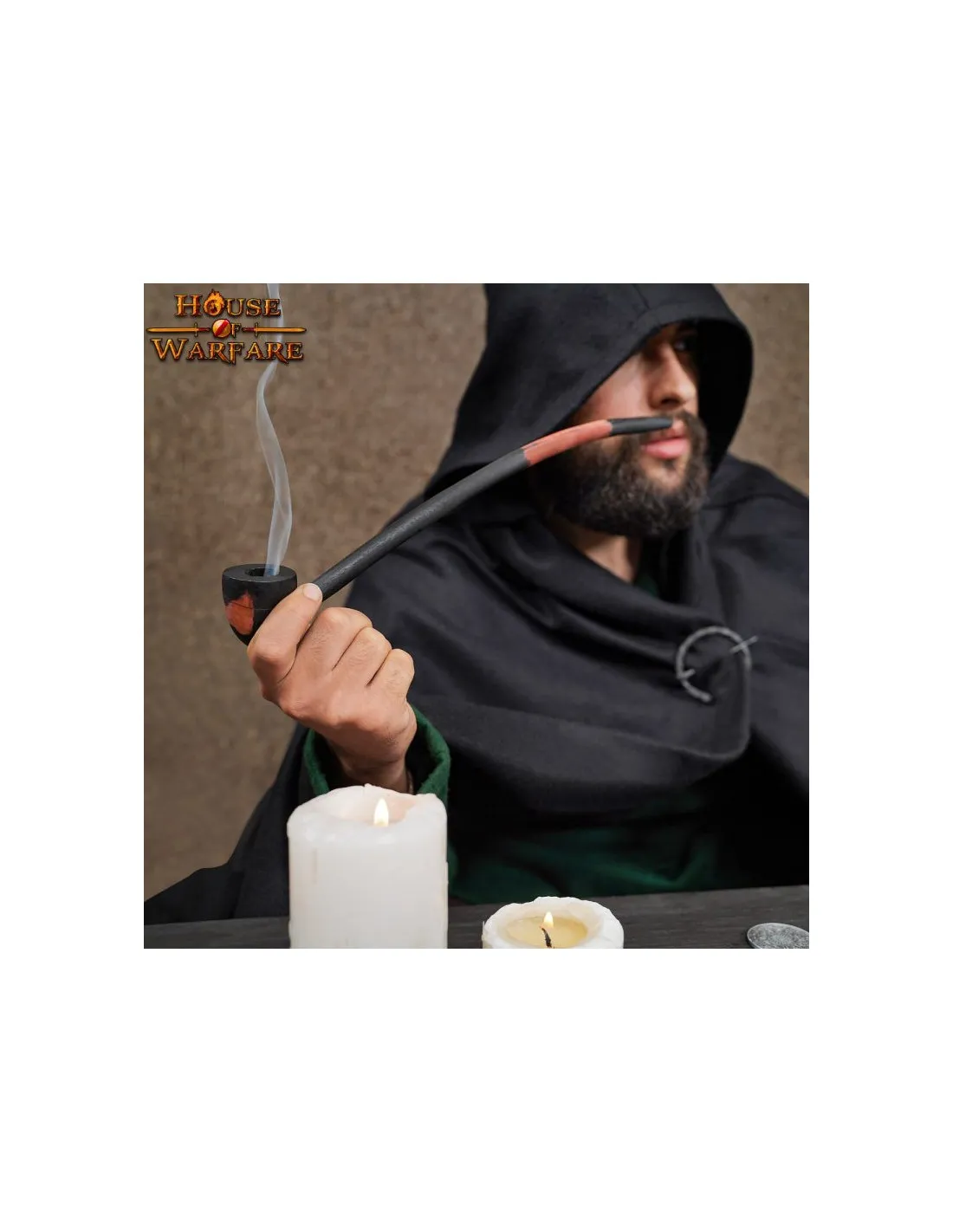 Pipa de fumar medieval del mago errante