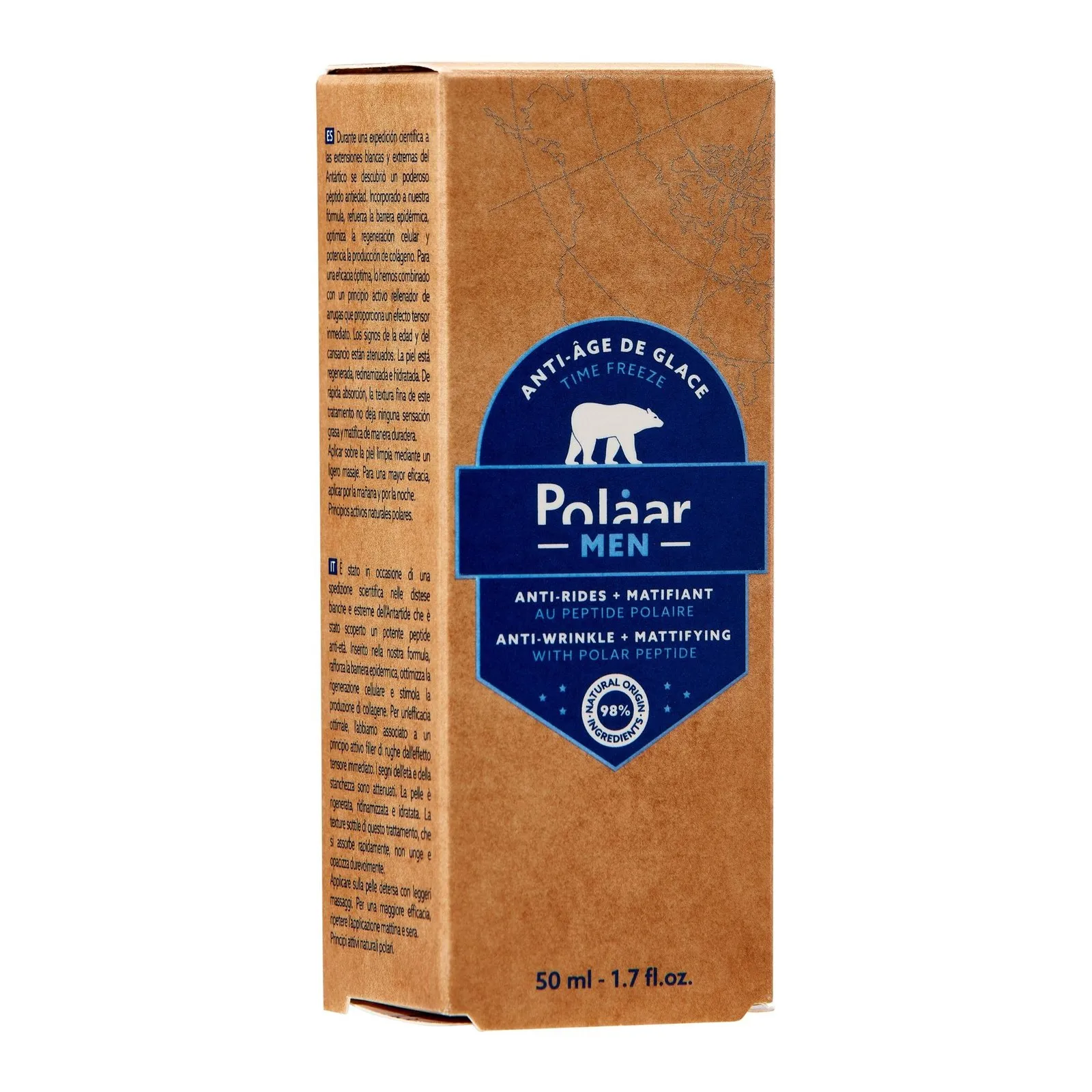 POLAAR MEN  TRATAMIENTO ANTIEDAD, ANTIARRUGAS Y MATIFICANTE CON PéPTIDO POLAR