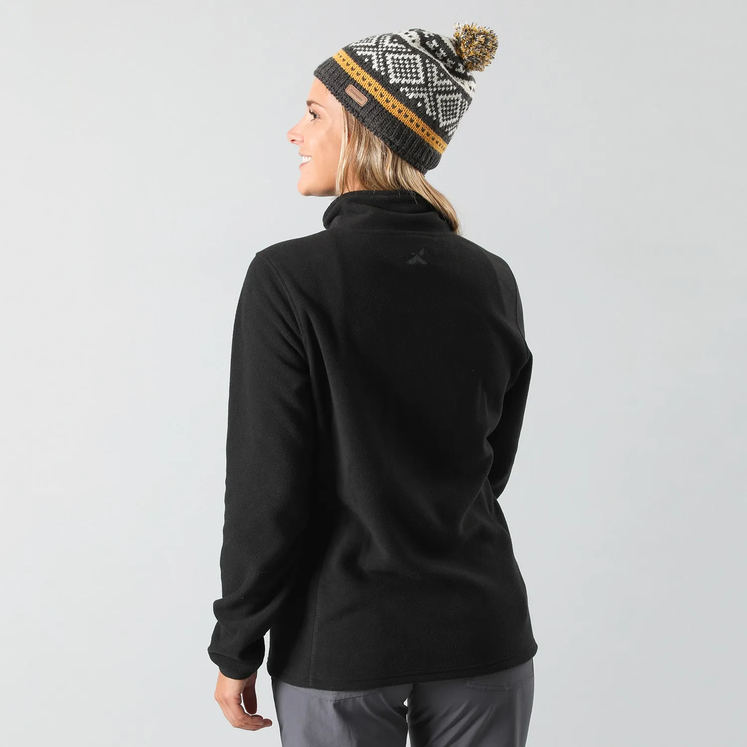 Polar Mujer Andesgear Maihue Cuarto Cierre Black