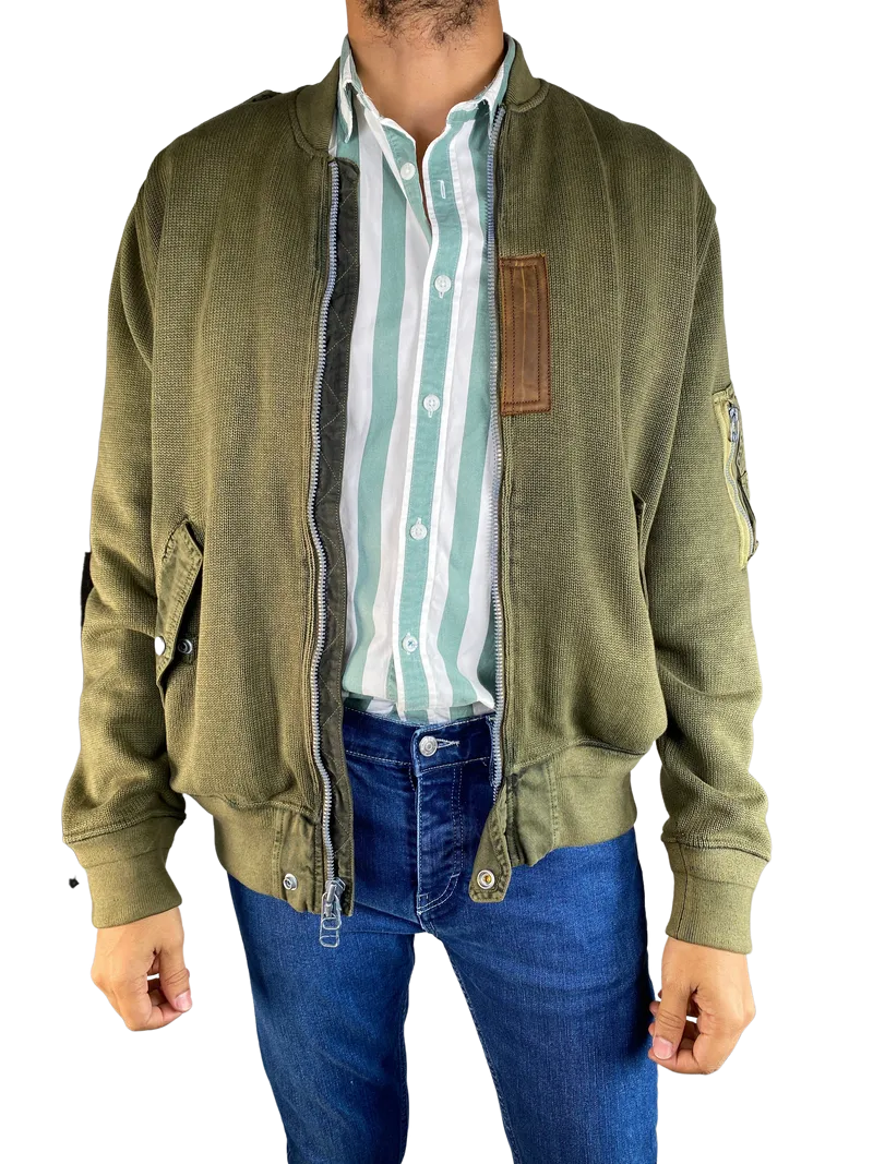 POLO RALPH LAUREN Bomber Tejido Verde Militar